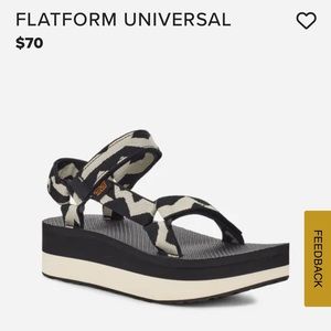 Flatform Teva Size 7 (Platform Tevas)